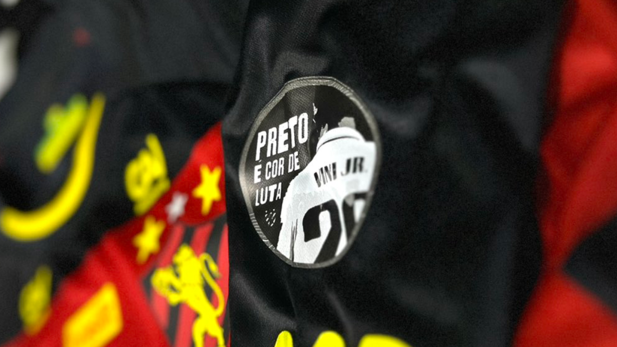 Em apoio a Vinícius Jr, camisa do Sport terá selo antirracista contra o ABC