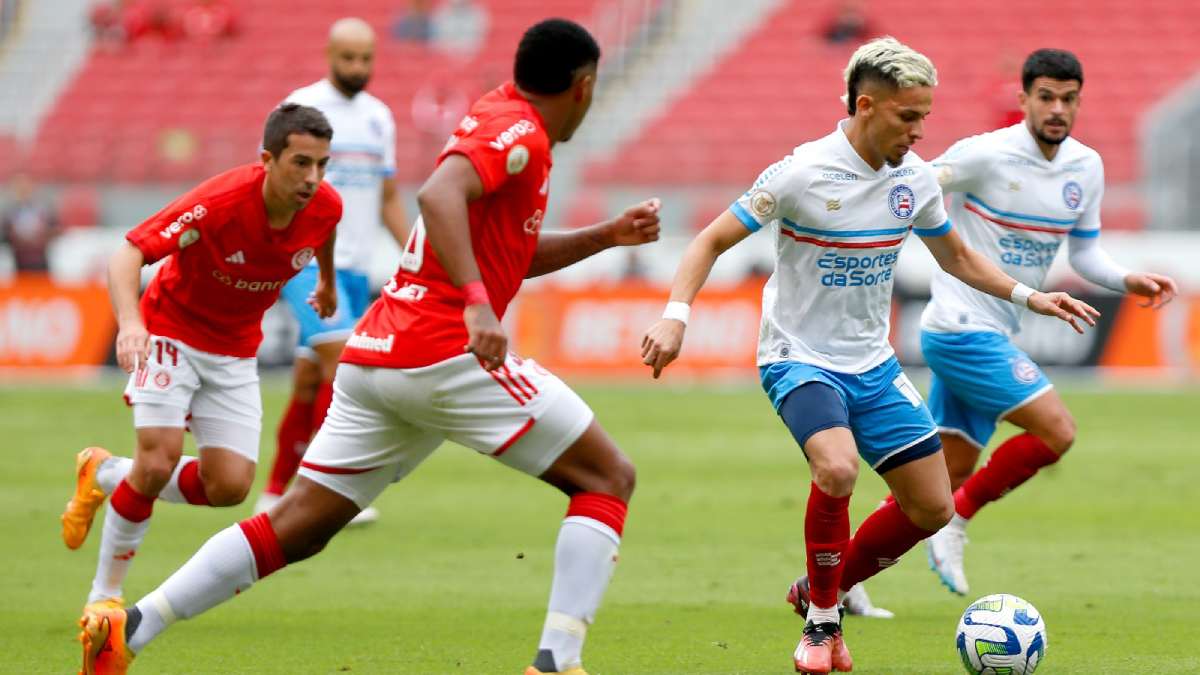 Bahia desperdiça chances, perde para o Internacional e chega ao quarto jogo sem triunfo na Série A