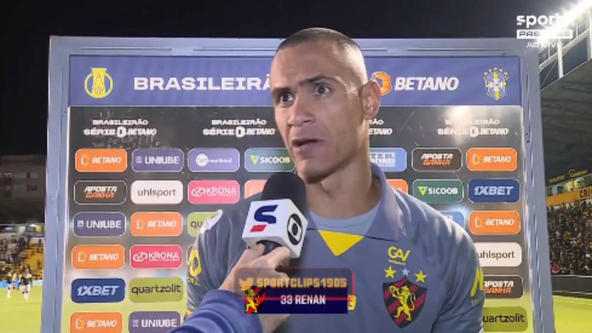 Chateado, Renan lamenta derrota do Sport diante do Criciúma: “A gente poderia sair com um resultado melhor”