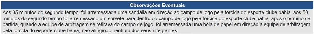 Árbitro de Bahia e Flamengo explica expulsões e relata na súmula arremessos de objetos no campo 2 Posts