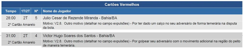 Árbitro de Bahia e Flamengo explica expulsões e relata na súmula arremessos de objetos no campo 1 Posts
