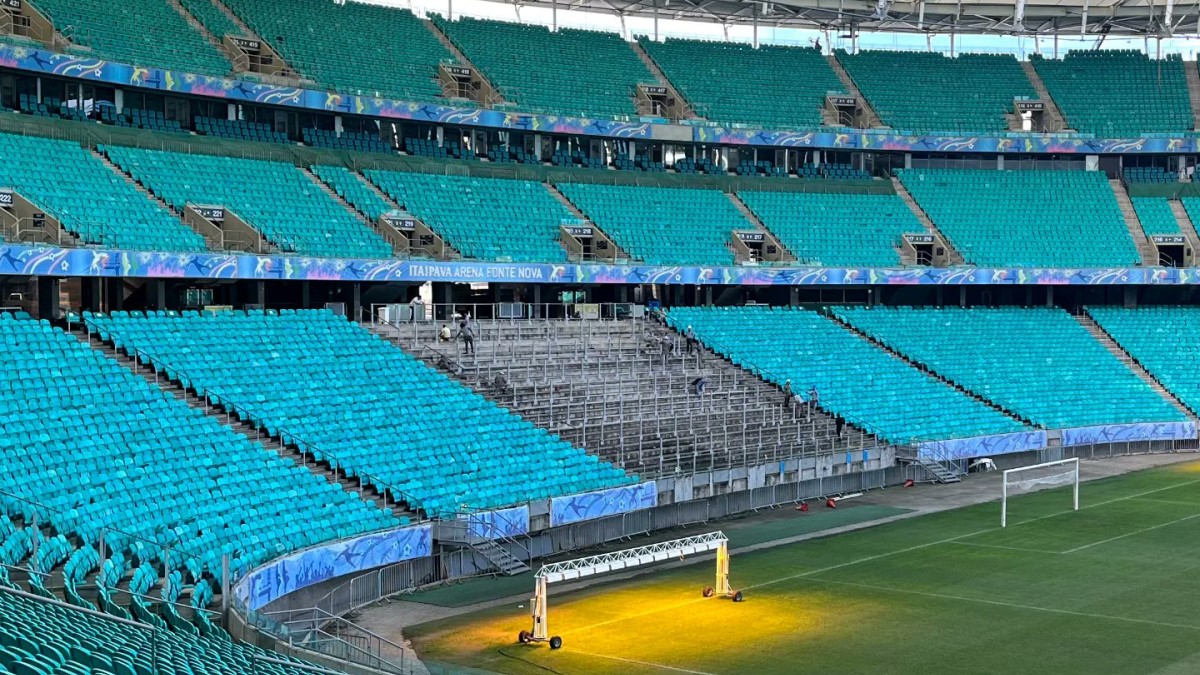 Bahia x Grêmio já contará com setor Norte inferior da Arena Fonte Nova sem cadeiras