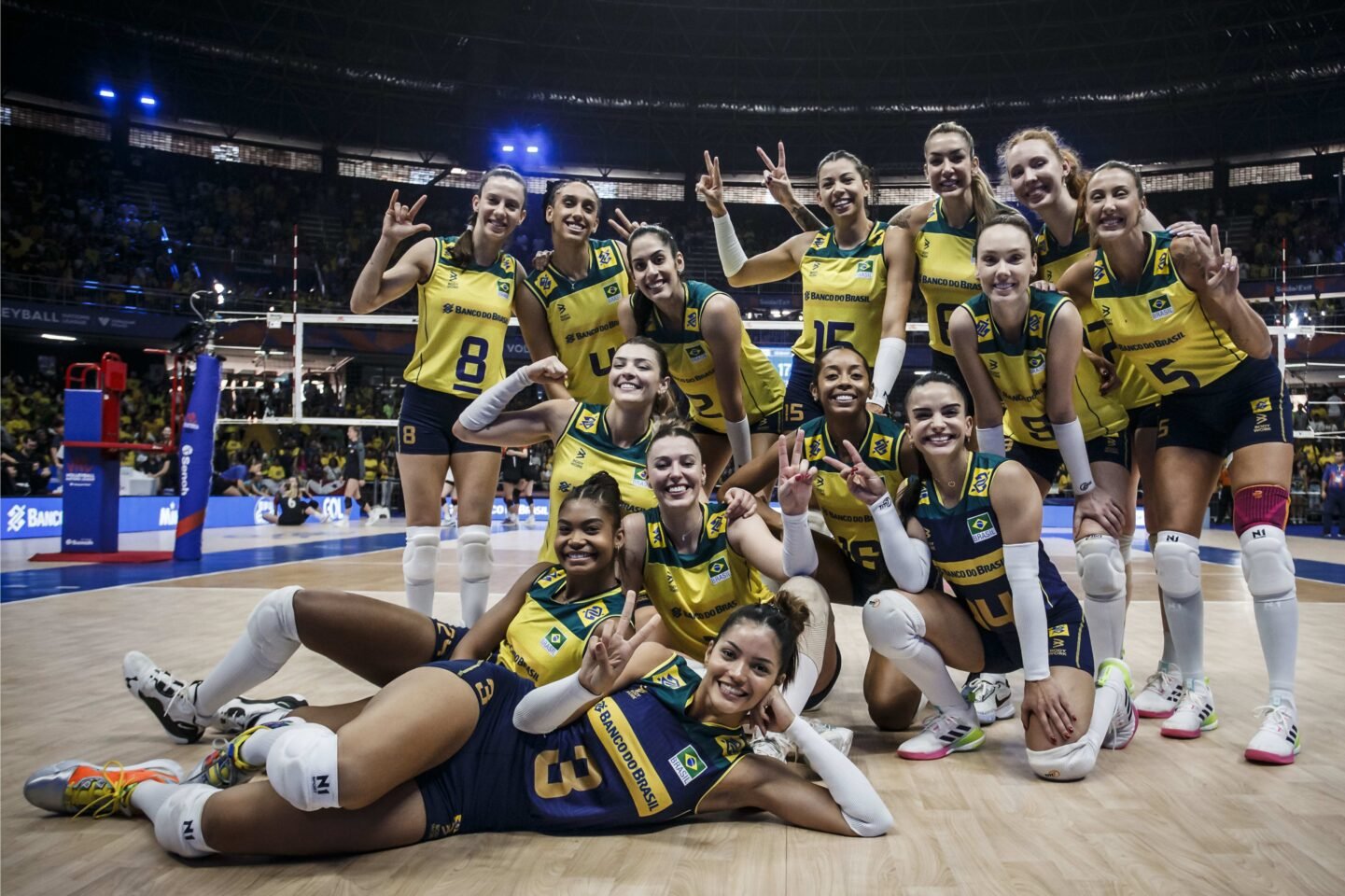 A Seleção Brasileira vai jogar com time titular no Sul-Americano de vôlei feminino. Foto: Volleyball World.