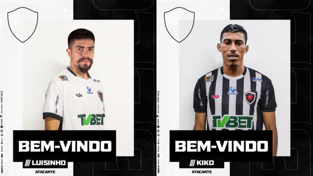Botafogo-PB anuncia os atacantes Luisinho e Kiko para a fase final da Série C do Brasileirão