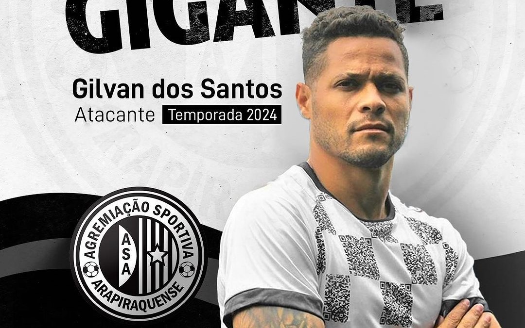 ASA anuncia a contratação do atacante Gilvan, ex-São José