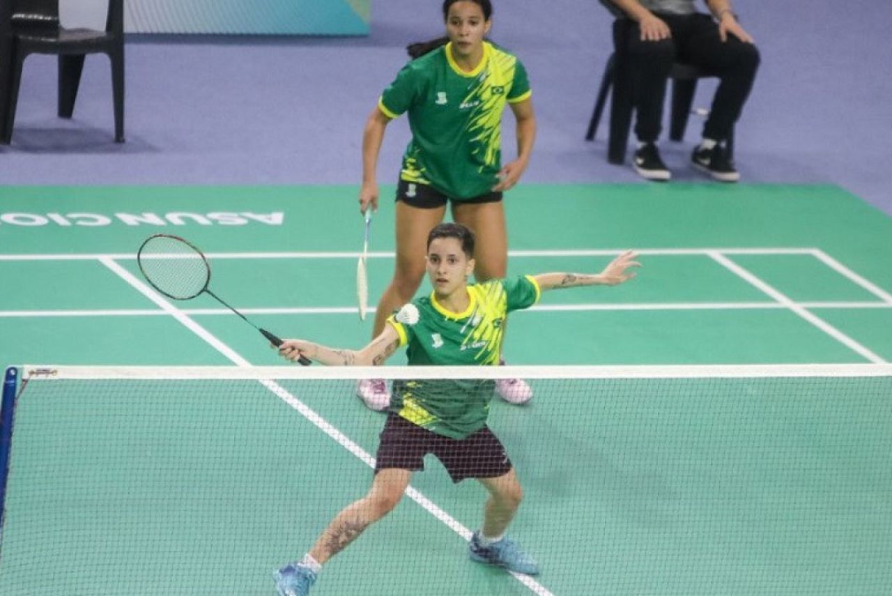 Piauienses Juliana Vieira e Sânia Lima, do Badminton, nos Jogos Sul-Americano Assunção 2022