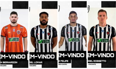 Botafogo-PB anuncia quatro reforços para 2024