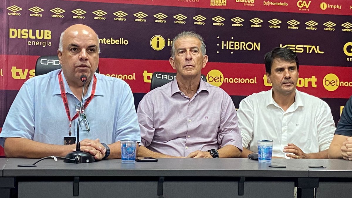 Yuri Romão, Jorge Andrade e Ricardo Drubscky, Sport - Foto: Pedro Maranhão/NE45