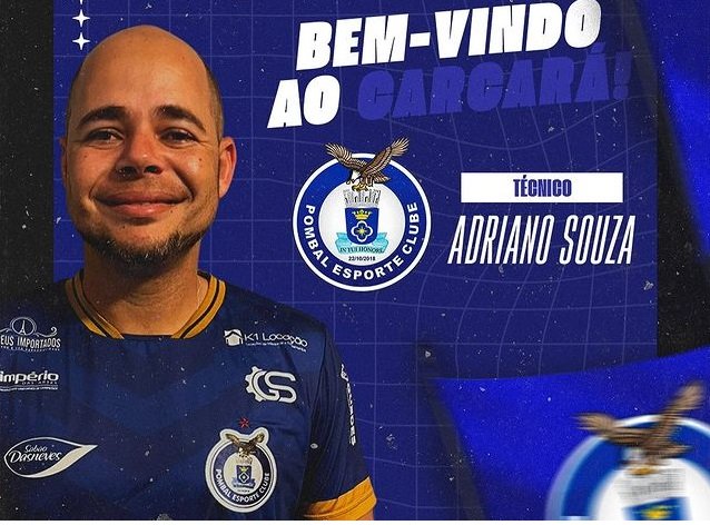 O Pombal contratou o técnico Adriano Souza para 2024. Foto: Divulgação