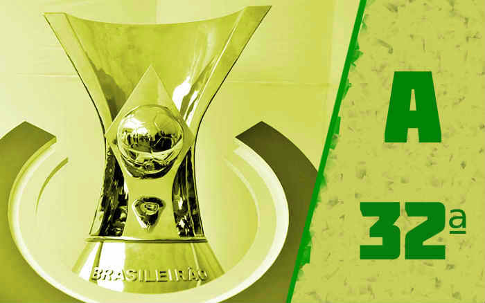 A classificação da Série A de 2023 após a 32ª rodada; Palmeiras colou no Botafogo
