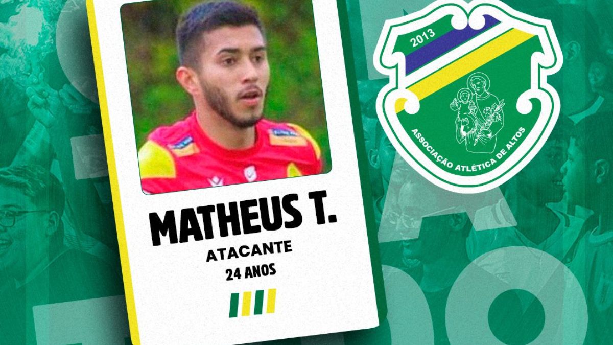 Altos contrata o atacante Matheus Taumaturgo