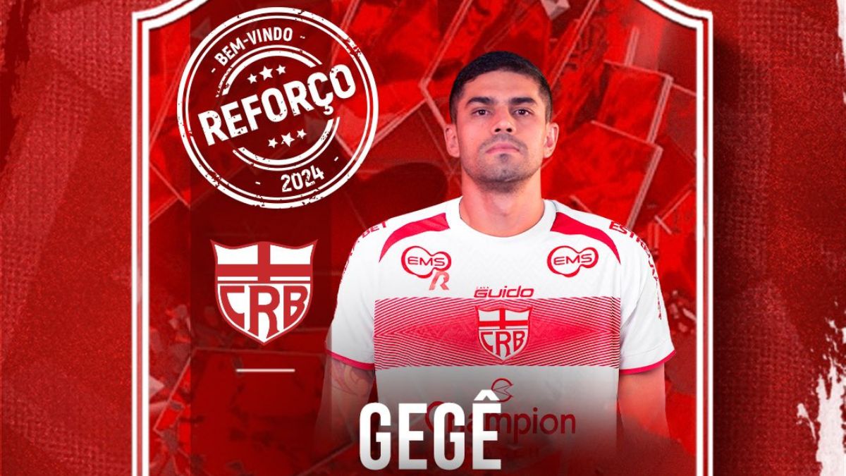 CRB anuncia o meia Gegê, campeão da Série B 2023 com o Vitória