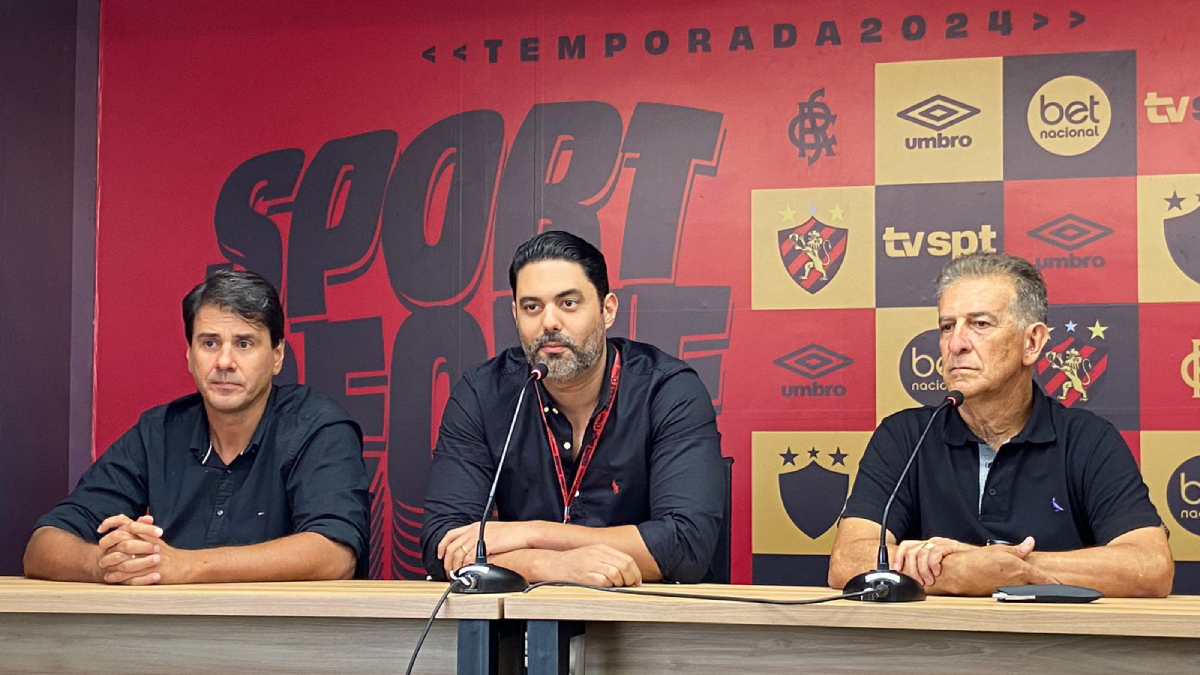 Jorge Andrade, Raphael Campos, Ricardo Drubscky, diretoria do Sport - Foto: Pedro Maranhão/NE45