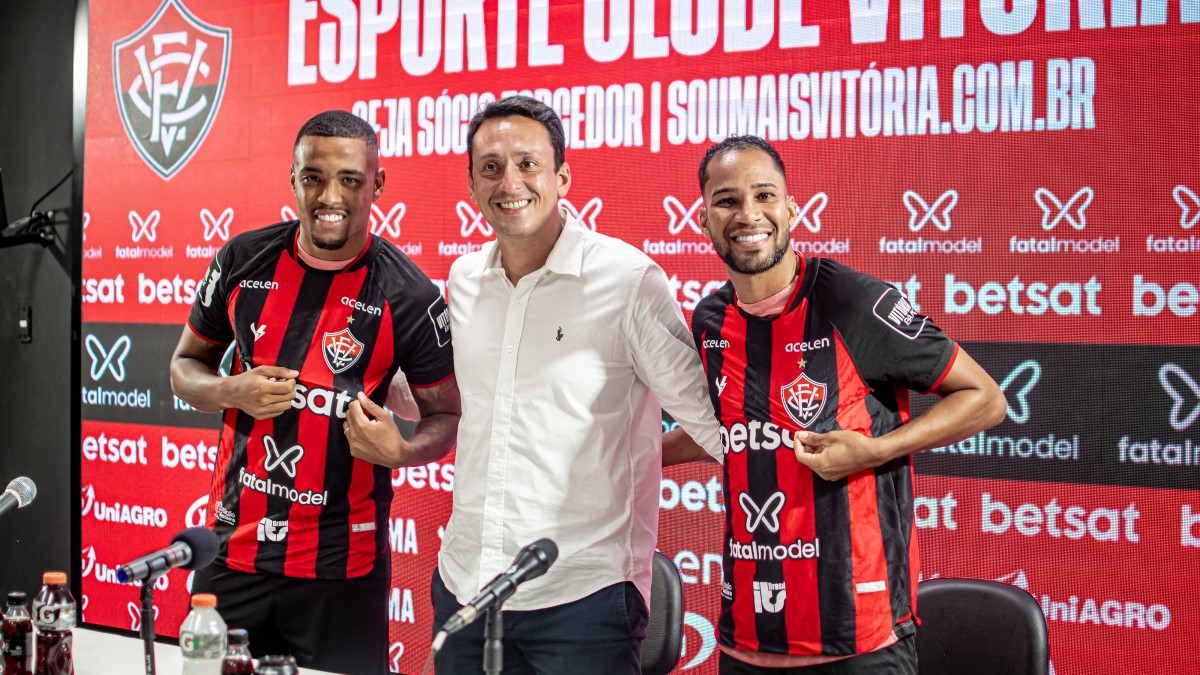 Vitória: Everaldo e Alerrandro são apresentados e estão na relação para duelo contra Juazeirense