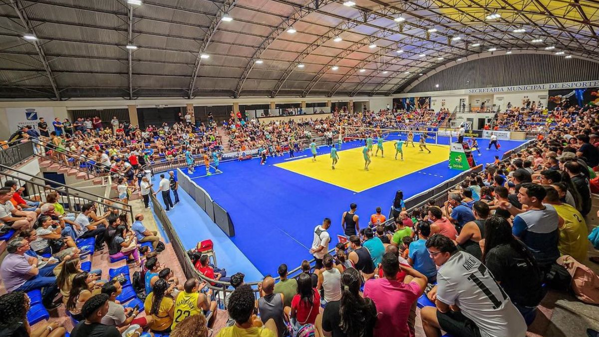 Superliga B: Vôlei Natal estreia buscando se firmar e valorizando atletas da casa 2 Palácio dos Esportes, em Natal, durante jogo da Superliga C 2023