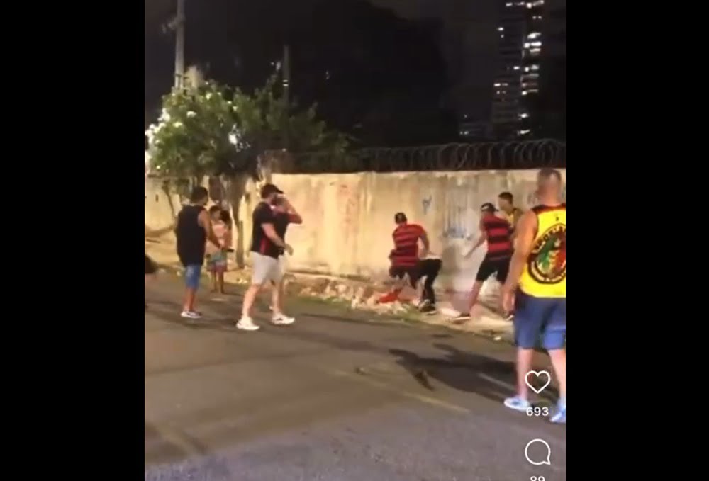 Uniformizada do Sport volta a protagonizar cenas de violência no Recife após clássico