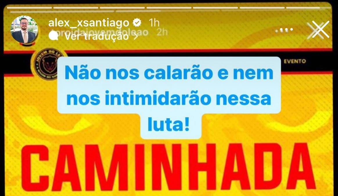 Presidente do Fortaleza desabafa com postagem de organizada do Sport antes do clássico contra o Náutico: “Caminhada da impunidade”