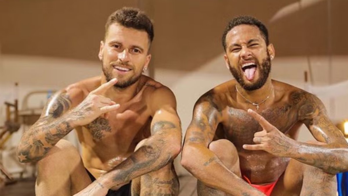 Lucas Lima, novo reforço do Sport, e Neymar - Foto: Reprodução/Instagram