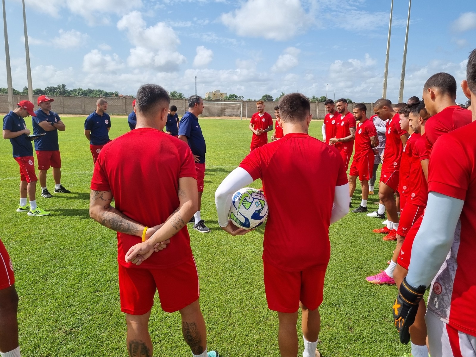 América-RN faz último treino antes da viagem para enfrentar o Costa Rica pela Copa do Brasil