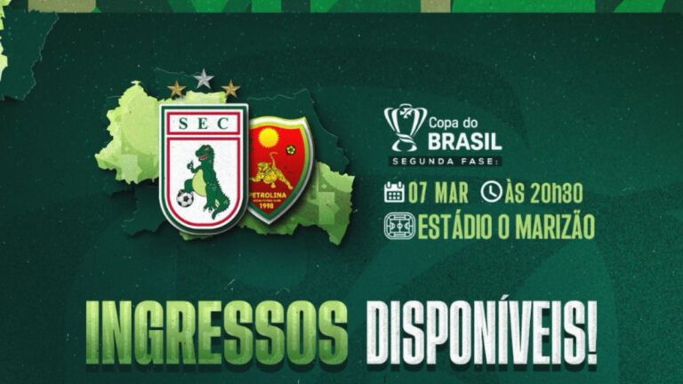 Sousa x Petrolina: veja cronograma e valores dos ingressos para duelo pela Copa do Brasil