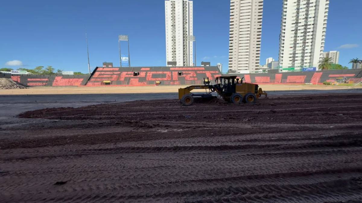Sport detalha obras no gramado da Ilha do Retiro e projeta retorno ao estádio em agosto