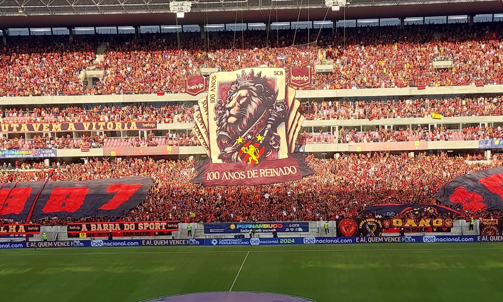 Sport quebra recorde da Arena PE em Clássico das Multidões de torcida única