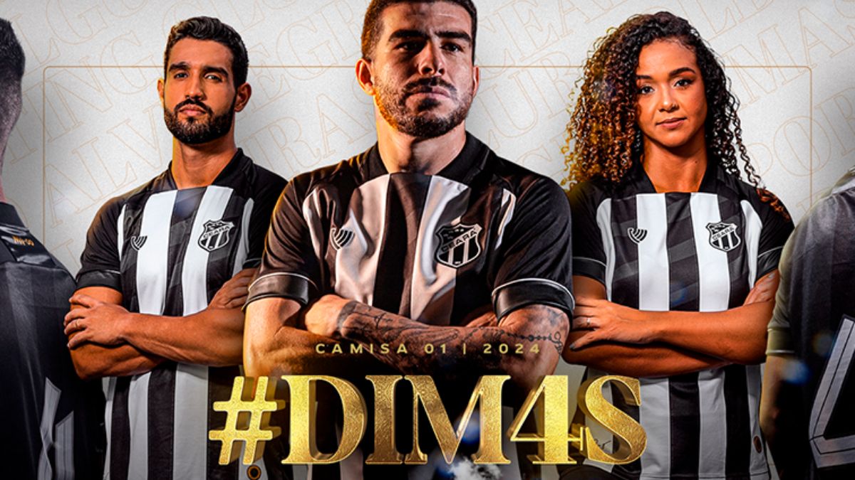Ceará homenageia Dimas Filgueiras, ídolo alvinegro, em uniforme para a temporada 2024