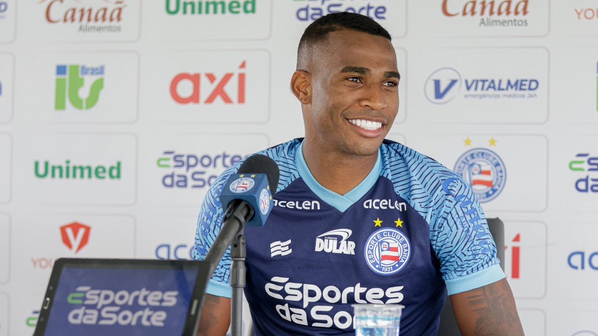 Jean Lucas pede atenção na Copa do Brasil e exalta ambiente no Bahia: “Clima muito bom”