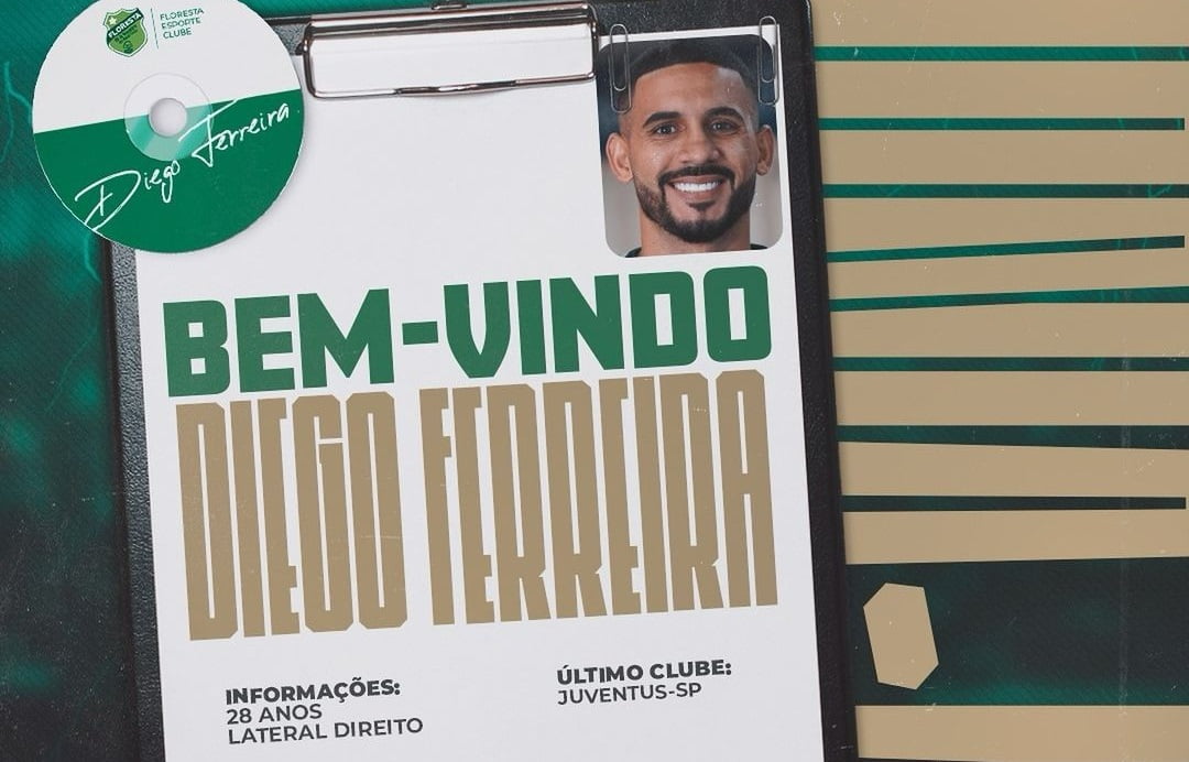Floresta anuncia contratação do lateral Diego Ferreira, ex-Náutico, para Série C