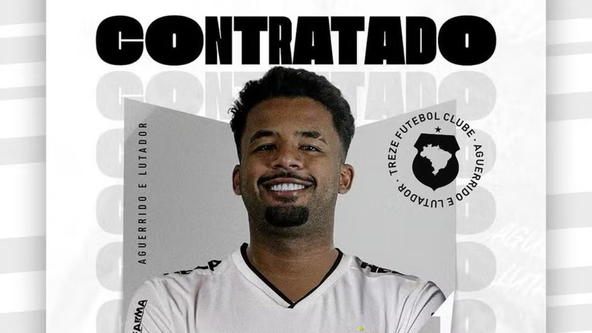 Ativo no mercado, Treze-PB acerta com o atacante Jefinho, ex-Boa Vista