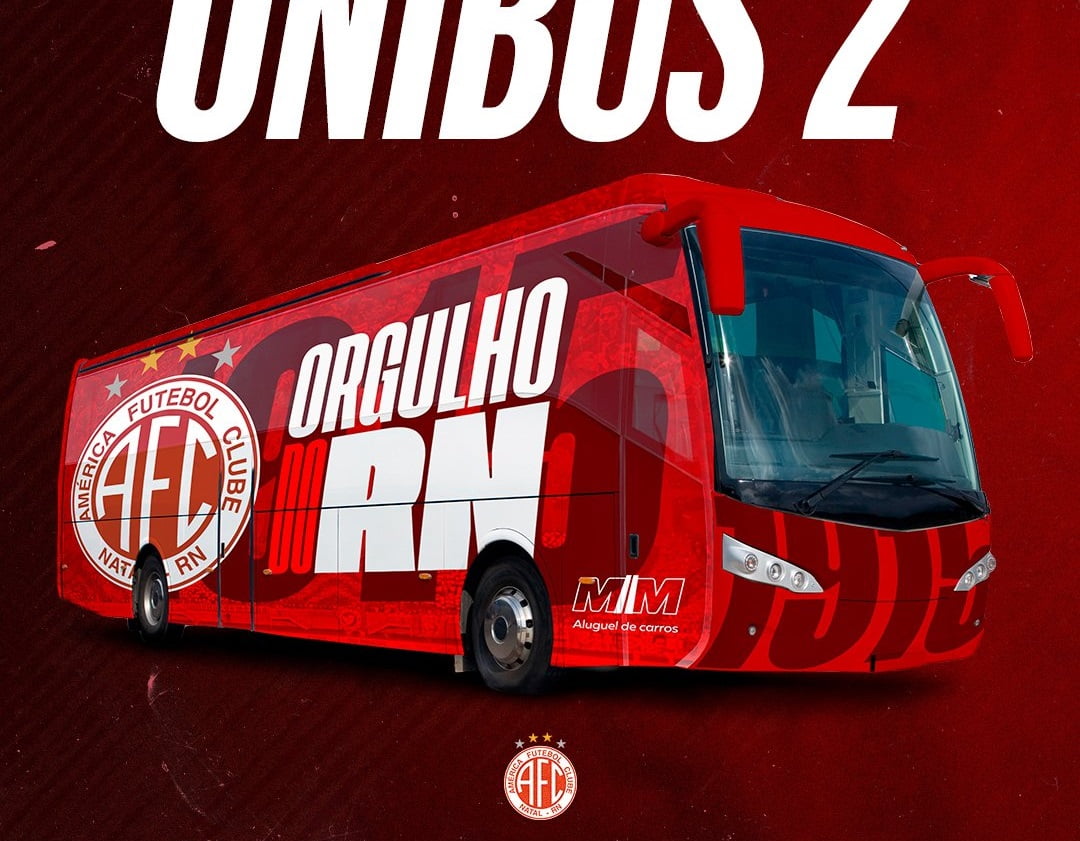 Torcida do América-RN escolhe novo design de ônibus para 2024