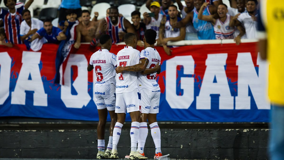 Em jogo movimentado, Bahia vence o Botafogo e assume a vice-liderança da Série A