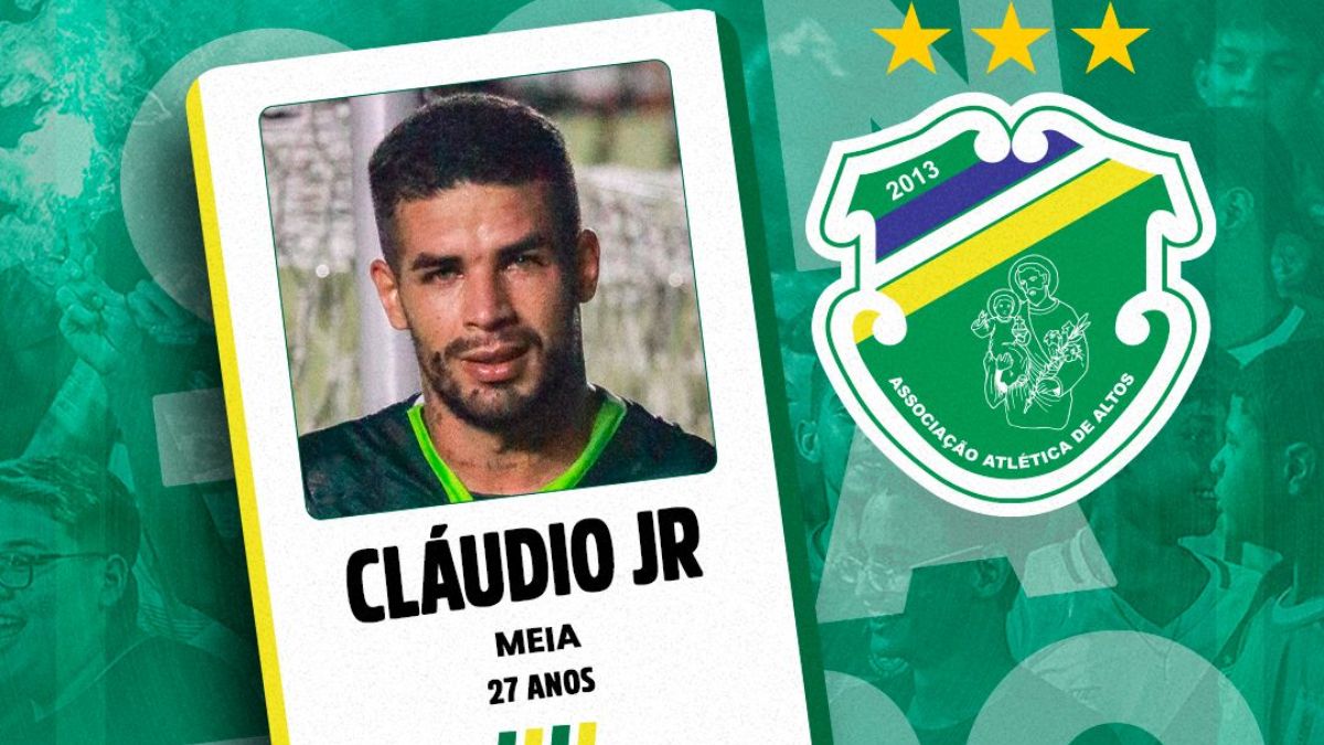 Altos contrata meia Cláudio Jr, ex-Campinense, e renova com 15 atletas para a Série D