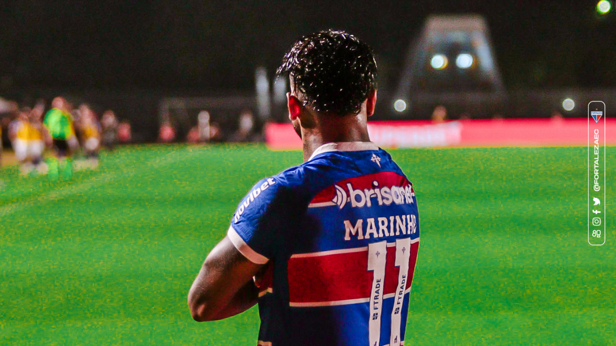 Marinho marcou o primeiro gol do Fortaleza no jogo diante do Vasco pela 3ª fase da Copa do Brasil