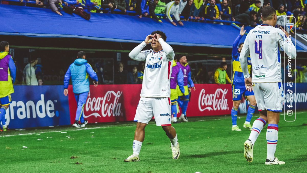 Com gol de Kervin, Fortaleza empata com o Boca Juniors e encaminha vaga direta nas oitavas da Sul-Americana