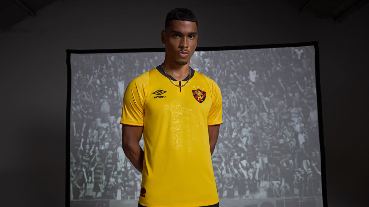 Com o segundo padrão em amarelo, Sport apresenta novos uniformes para 2024