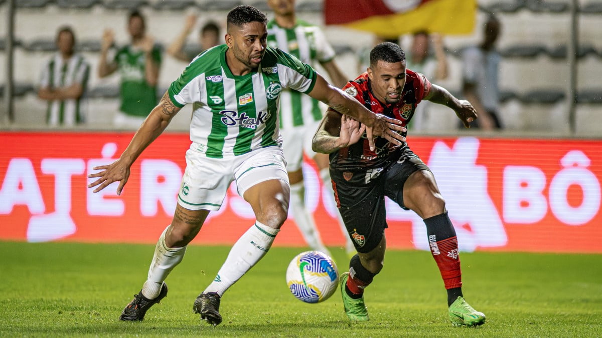 Vitória empata com o Juventude, chega ao 8º jogo sem ganhar no Brasileirão e segue na lanterna