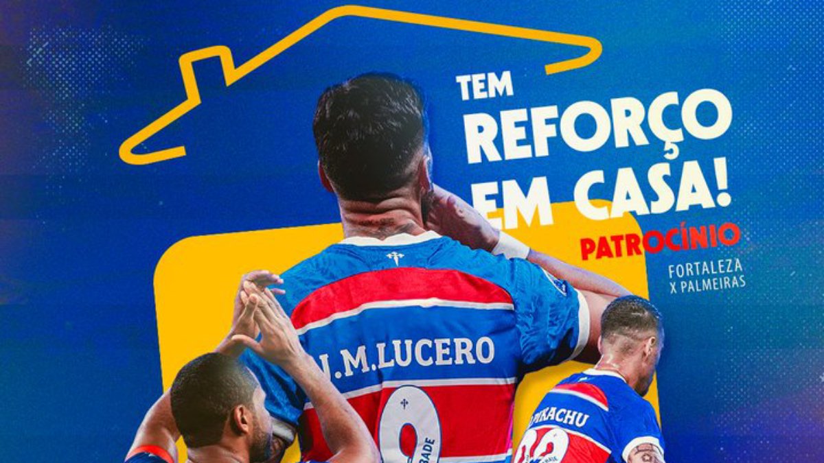 Fortaleza anuncia patrocínio pontual para partida contra o Palmeiras