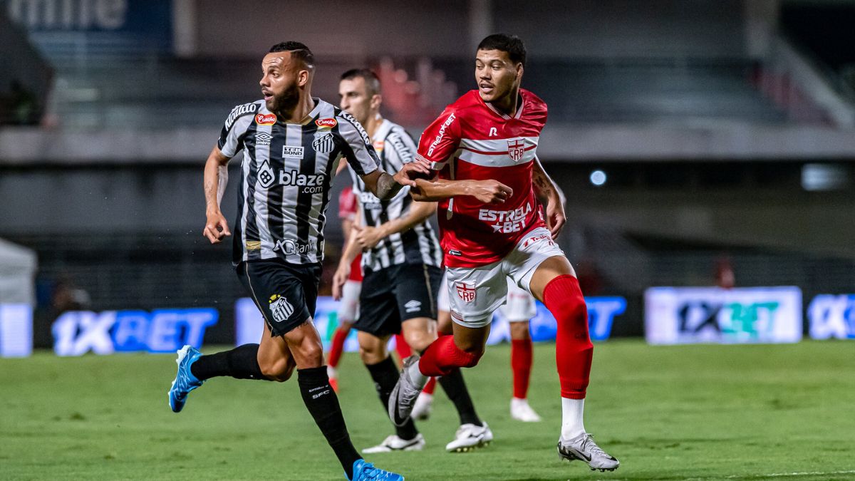 CRB ironiza gol polêmico do Santos em empate na Série B: “Em homenagem às Olimpíadas, o vôlei foi liberado”