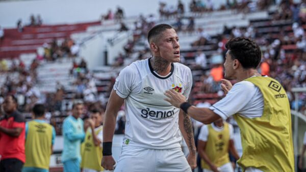 Dieguinho, atacante do Sport, na semifinal do Campeonato Pernambucano Sub-20, no Arruda