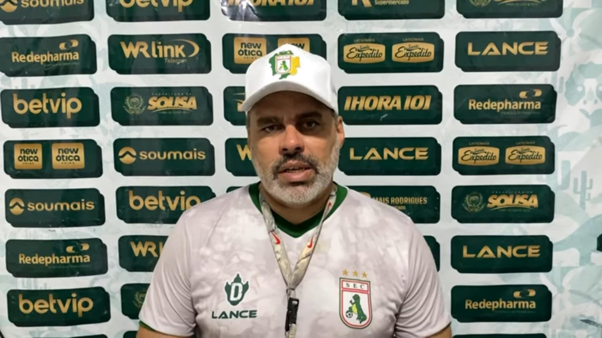 Leandro Sena projeta confronto decisivo do Sousa contra o Treze pela Série D