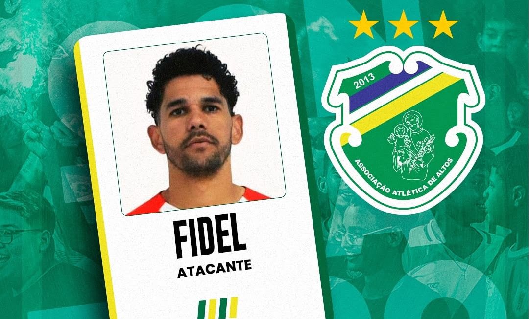 Altos anuncia contratação do atacante Fidel, que estava na segunda divisão do Goiano