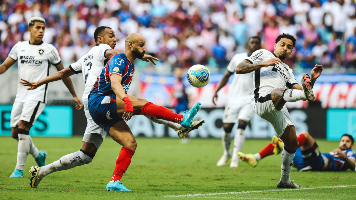 Bahia e Botafogo empatam em duelo bastante disputado na Arena Fonte Nova