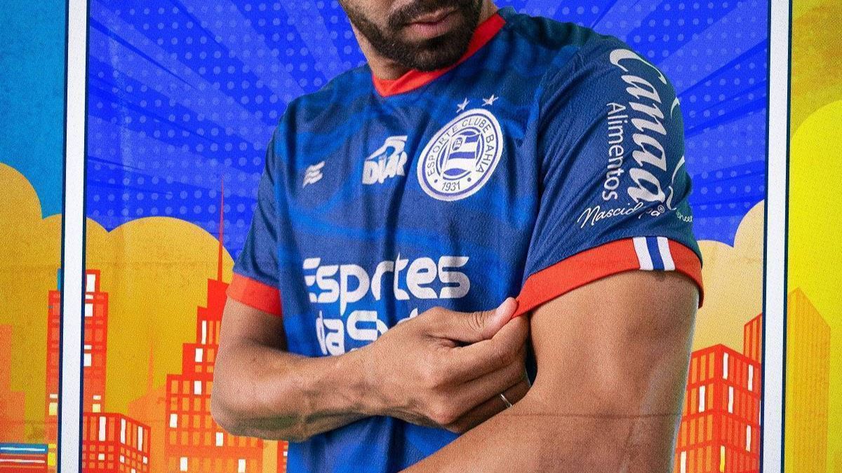 Com o lema 'Esquadrão de Aço', Bahia apresenta 3º uniforme da temporada; confira detalhes