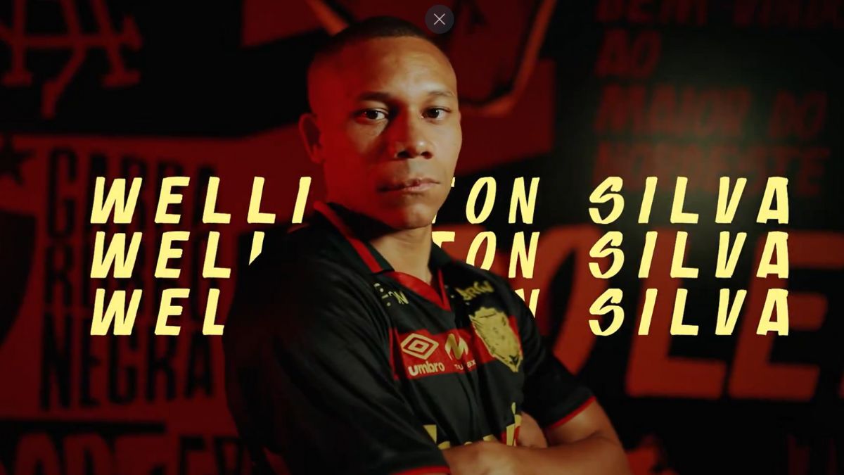 Sport anuncia Wellington Silva, e atacante vive já expectativa por estreia na Série B