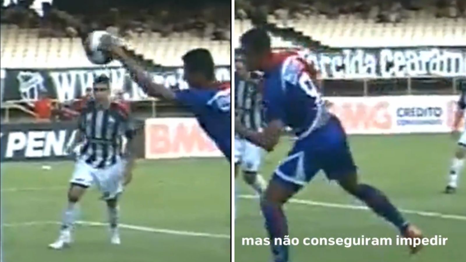 Ceará e Paraná se provocam nas redes sociais após vídeo sobre gol de mão polêmico em 2009