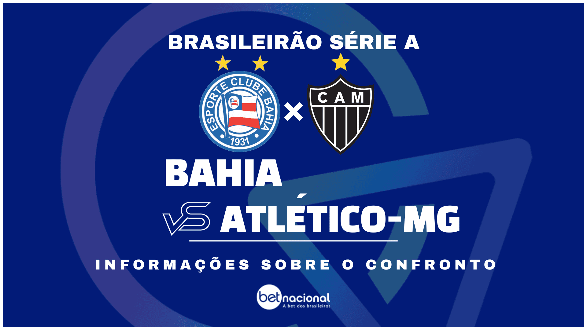 Bahia x Atlético-MG: onde assistir ao vivo, horário, escalações e estatísticas