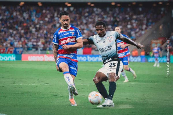 Registro do confronto entre Fortaleza e Corinthians, pela Sul-Americana