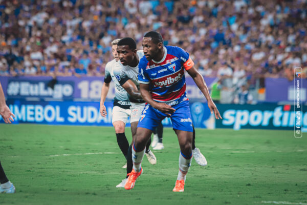 Tinga, do Fortaleza, durante partida da Copa Sul-Americana