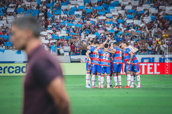 Fortaleza antes de jogo contra o Rosário Central, pela Sula